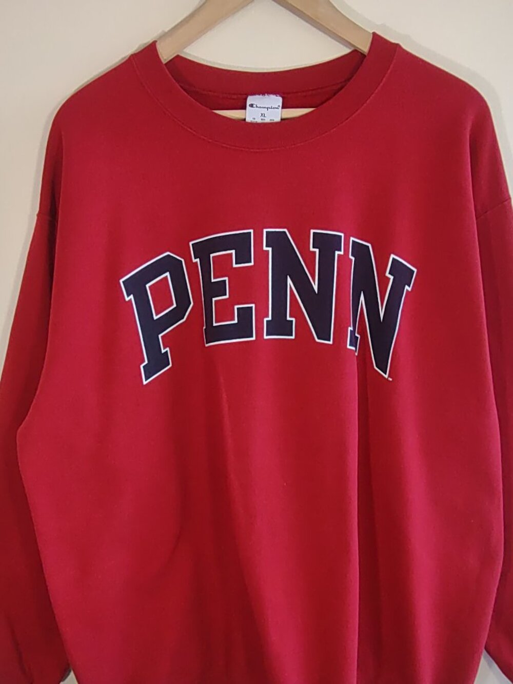 Vintage Champion Penn State Crewneck Sweatshirt Men XL Red Navy White Collegiate